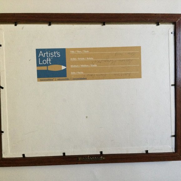 Elevator round Bales Wood frame oil painting farm scene Susan Haywood 2013 small - Picture 6 of 6